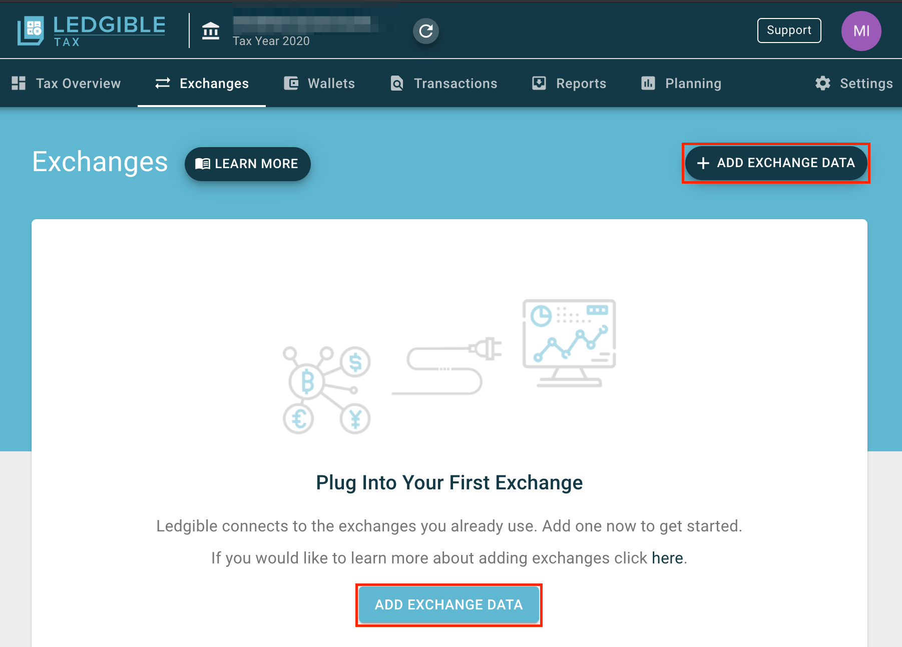 Adding a Coinbase Pro Exchange – Ledgible